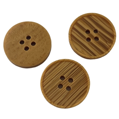 Imitatie Houten de Knopen38l 4 Gaten van de kledingstukpolyester met Weinig Rand