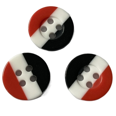 Plastiek Drie Combo-Knopen 11/16“ voor het Naaien van Overhemdsblouses