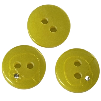 De Gele Kleur Diy van Faux Crystal Buttons 18L van het harsoverhemd voor het Naaien van Overhemd