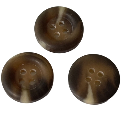 17L beige Kleur met Rim Faux Horn Button-ODM voor het Jasje van de Sweaterlaag