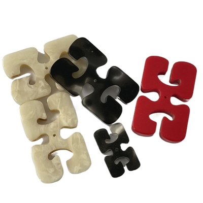 30*19*4mm 1 Knoop van de Gatenrechthoek met Vals Hoorneffect voor Diy