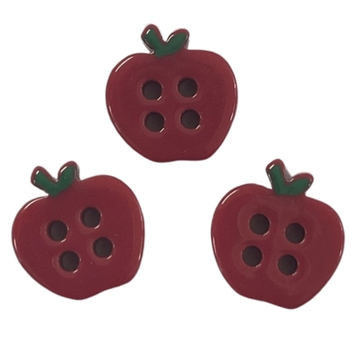 4 Holes Fancy Apple Shape Buttons 20L Gebruik op DIY Hemd Naaien