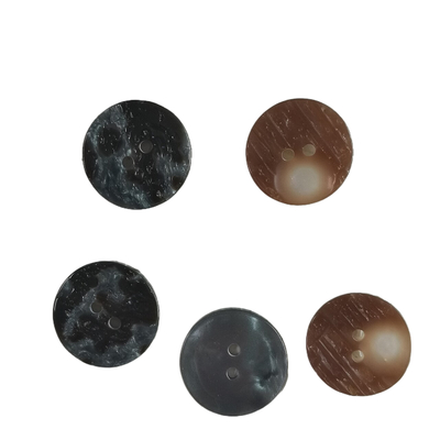 Het natuurlijke Gat 0.2g van Patroonshell natural material buttons two voor het Breien het Naaien en Handwerk