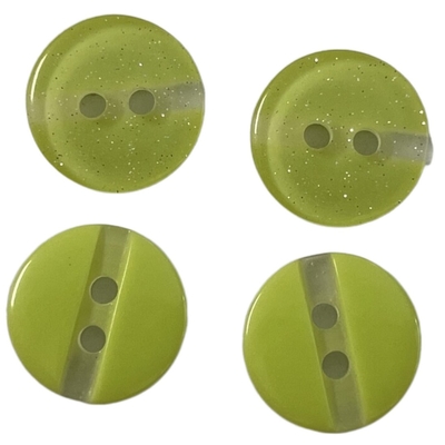 Schitter Effect Twee Knopen van het Gaten de Plastic Overhemd met de Groef van de Krijtbodem in 22L