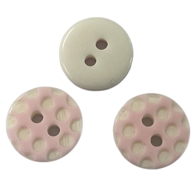 Van de Plastic Harsbuttonstwo van het blouse Speciale Gezicht het Gaten16l Roze Kleur voor het Naaien