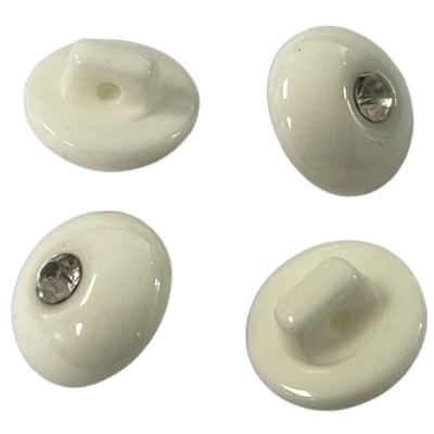 Is de Ronde van de Plastic Harsknopen van Fauxdiamond on face 18L voor het Naaien van Overhemd van toepassing