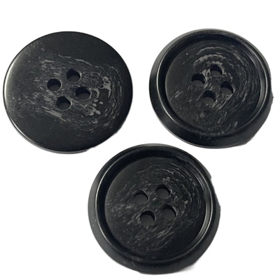 Knoop 25mm van de vier Gaten Imitatie Valse Hoorn met Rim Use For Coat Outerwear