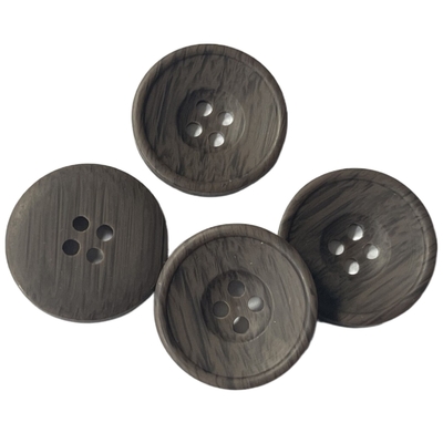 De imitatie Houten Gaten van Polyesterknopen 32L 4 met Weinig Rim For Sewing