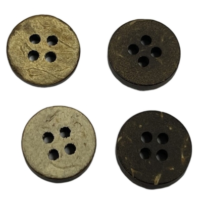 4 gat 11mm Naaiende Breiende Kledingstuk Natuurlijke Materiële Knopen/Kokosnotenknopen