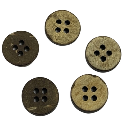 4 gat 11mm Naaiende Breiende Kledingstuk Natuurlijke Materiële Knopen/Kokosnotenknopen