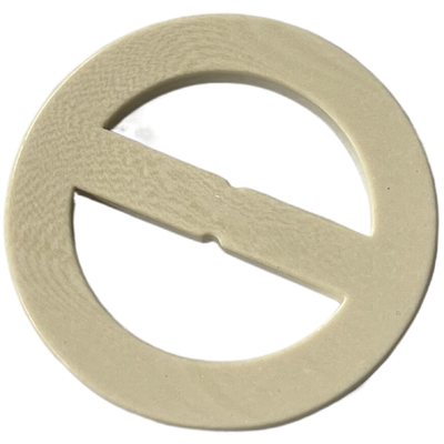 2 Plastic Gespen 61mm van de gatenpolyester Lichtbruin Gebruik voor de Bovenkleding van de Zaklaag