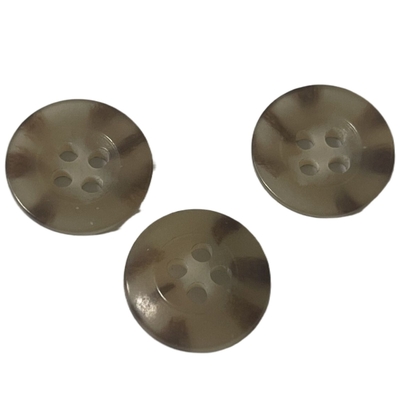 Beige Kleur 12mm het Gebruik van Ureumknopen op Overhemd van de Brandweerman het Eenvormige Kleding