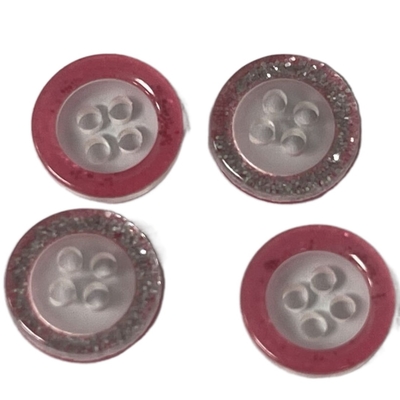 De transparante Overhemdsknopen met Roze schitteren Rim Use On Shirt Blouses