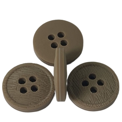 Polyester 3 Lagen 4 Houten de Knopen20l Gebruik van Gatenfaux op Laagjasje