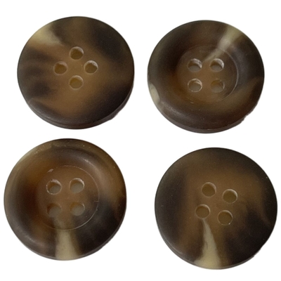 17L beige Kleur met Rim Faux Horn Button-ODM voor het Jasje van de Sweaterlaag