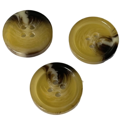 ODM Rim Yellow Color Fake Horn de Toebehoren van het Knopen30l Kledingstuk