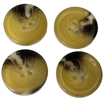 ODM Rim Yellow Color Fake Horn de Toebehoren van het Knopen30l Kledingstuk